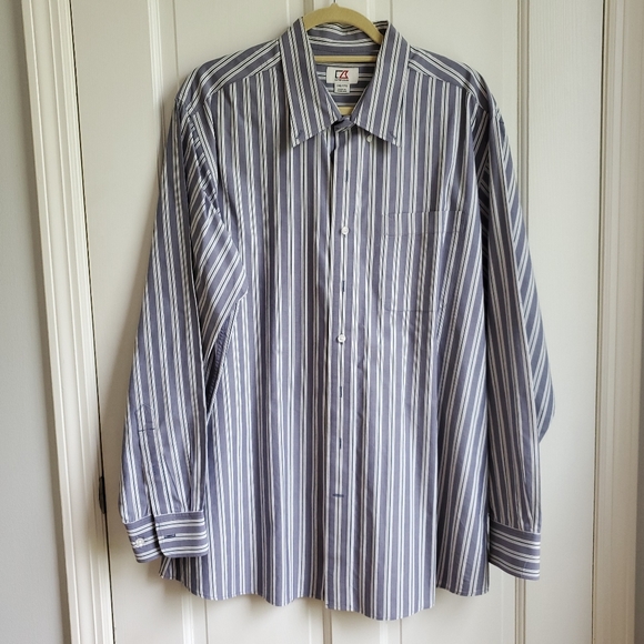 Cutter & Buck Men's Striped Easy Care Button Down Shirt Size 1XB - Picture 11 of 12